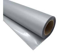 30m Rollo de Celofán Gris con una Cara Brillo y la Otra Mate 70cm para Envolver Regalos, Cestas y Decoración de Flores, Papel Celofan (Plata)