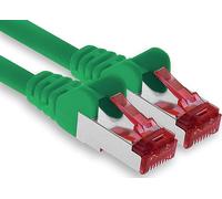 30m - verde - 1 pieza - CAT.6 Ethernet LAN cable de red 1000 Mbit/s Patchkabel CAT.6 S-FTP PIMF compatible con CAT5 CAT6a CAT7 CAT8