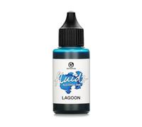 30ml Fluids Alcohol Ink LAGOON, Tinta al alcohol para Fluid Art y Resin Art, azul