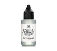 30ml Fluids Alcohol Ink SILVER MINE, Tinta al alcohol para Fluid Art y Resin Art, plata metálica