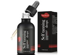 30ml Gotas Faciales Autobronceadoras, Oscuro Gotas de Bronceado para el Cuerpo,Bronceado Gradual, Hidratante,Suero Autobronceador Concentrado, Para Todo Tipo de Pieles(Negro)
