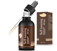 30ml Gotas Faciales Autobronceadoras, Oscuro Gotas de Bronceado para el Cuerpo,Bronceado Gradual, Hidratante,Suero Autobronceador Concentrado, Para Todo Tipo de Pieles(Marrón)