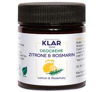 30ml KLAR Crema desodorante de limón y romero