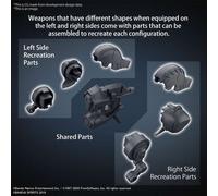30MM OPT PRT SET ARM CORE VI WEAP SET 01 Model Kit Bandai Model Kit Gunpla