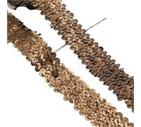 30mm Sequin Lace Trim Elastic Band Ribbon Stretch Fabric For Dress Curtain Clothes DIY Latin Sewing Accessories(Color 6,30mm-10Meters)