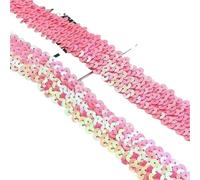 30mm Sequin Lace Trim Elastic Band Ribbon Stretch Fabric For Dress Curtain Clothes DIY Latin Sewing Accessories(Color 8,30mm-5Meters)