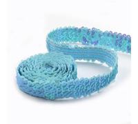 30mm Sequin Lace Trim Elastic Band Ribbon Stretch Fabric For Dress Curtain Clothes DIY Latin Sewing Accessories(Color 9,30mm-20Meters)