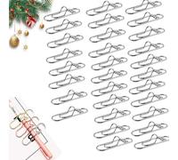 30PCS 3 Colors Heart Pen Clip Metal Pencil Clips Multifunctional Rose Gold Silver Carbon Steel Paperclip, Paperclip Pens Holder, Heart Shaped Metal Pens Clip for Students, and Teachers (Silver-30pcs)