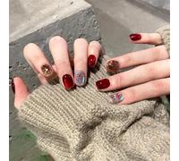 30pcs Arcos Ojo de Gatos Prensa Corta En Uñas Pegamento En Uñas Acrílico Uñas Falsas Uñas Artificiales Accesorios