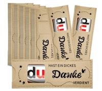 30pcs Du hast ein dickDanke verdient Filz Chocolate Bar Geschenk Verpackung Geschenk Danke für Kollegen Mitschuer Lehrhrer