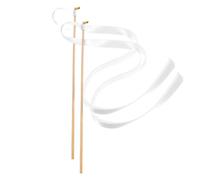 30Pcs Fairy Wand for Wedding Ribbon Stick Streamer with Jingle Bells Festive Party Decoration Anniversary Para Fiestas