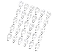 30pcs Heavy Duty Curtain Track Rollers Hook Flexible Systems for Easy Sliding on Ceiling & Window Rails Shower Tracks