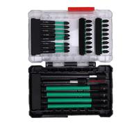 30Pcs Impact Screwdriver Bit Set, S2 Alloy Steel Hex Shank with Shock Absorption, Professional Grade Tool Set with Storage Case for Industrial Construction Automotive Use