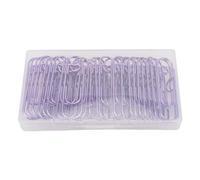 30Pcs Metal Pen Clips Stainless Steel Multifunction Portable Metal Pen Paperclip Pen Clip Holder for Notebook Bookmark Receipts (Violet)