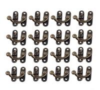 30pcs Para Mini Candado Cerrojo Ganchos De Hierro De Bronce Antiguo Para Uso De Joyero (Bronce)