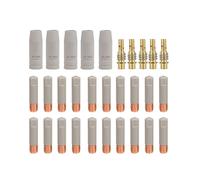 30Pcs/Set Coating Protection Nozzle MIG Torch Gas Nozzle Tip Holder for 15AK MIG MAG Welding Torch 0.8mm