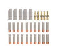 30Pcs/Set Coating Protection Nozzle MIG Torch Gas Nozzle Tip Holder for 15AK MIG MAG Welding Torch 1mm
