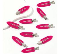 30pcs/set No Bend Seamless Hair Clips Side Bangs Barrette Makeup Washing Face Accessories Women Styling Hairpins(Deep rose red)