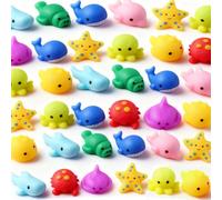 30PCS Toys, Kawaii Esponjosos para Aliviar el Estrés, Relleno de Bolsas de Regalos con Caja de Almacenamiento, Navidad, Cumpleaños, Regalo para Aliviar el Estrés