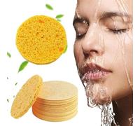 30PCS Upgrade Turmeric Kojic Acid Pads | New Kojic Acid and Turmeric Cleansing Pads | Compressed Facial Sponges Turmeric Kojic Acid Cleansing Pads Facial Sponges for Cleansing Exfoliating