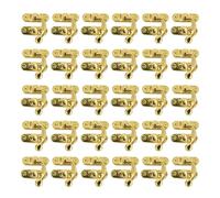 30pcs Vintage Hierro Candado Cerrojo Ganchos Perfecto para Joyeros de Madera (Oro)
