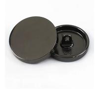 30Pcs10-28mm Flat Round Buttons For Sewing Shirt Handbag Button Garment Jeans Decor Clasp DIY Handmade Accessories(GunBlack,20mm)