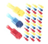 30sets Quick Disconnect T-Tap Wire Connectors Kit Self-Stripping Electrical Terminals for Home Auto Wiring .D119