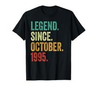 30th Birthday Gifts for Men Women Awesome Since October 1995 Camiseta