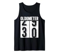 30th Birthday Gifts Oldometer 29-30 Vintage Funny Men Women Camiseta sin Mangas