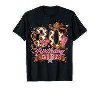 30th Birthday Girl Pink 30 Years Old Cowgirl Western Rodeo Camiseta