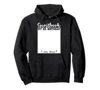 30th Birthday Guest Book Bday Celebrant Guest List Guestbook Sudadera con Capucha