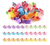 30uds Mini Figuras Ajolote, Miniatura Ajolote Resina Mini Animales de Resina Decoraciones para Manualidades de Bricolaje Paisajes de Jardín Adornos de Casa de Muñecas Plantas en Macetas