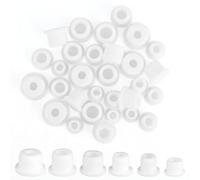 30uds Sal y Pimienta Tapones Enchufes, 6 Tamaños Silicona Resistente al Desgaste Tapón Botella para Sal & Pimienta Salero Sellar Junta Reutilizable & Suave Cocina Reemplazo Tapones