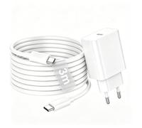 30W Cargador iPhone Carga Rapida con Cable USB C da 3m,Cargador USB C Cabeza Enchufe Tipo C y 60W Cable Tipo C para iPhone 17/16 Pro/16 Pro Max/15/15 Plus,iPad,Galaxy S25 S24 A56 A36,Redmi 14C/Note 14
