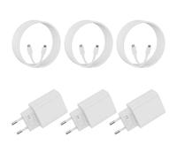30W Cargador USB C for iPhone 17 16 15/17 16 15 Pro/17 16 15 Pro Max/17 Air/16 15 Plus/iPad Pro/iPad Air, Samsung Galaxy, Carga Rapida Charger Enchufe Rapido Adaptador Corriente con 2M Cable (3 Pack)
