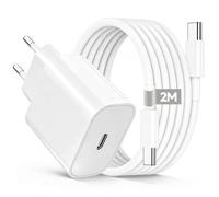 30W Cargador USB C para iPhone 17/16/15 Pro MAX, USB C Cargador Carga Rápida con 60W Cable USB C Tipo C 2M para Samsung S26/S25/S24/S23/S22/S21/S20 Ultra, iPad Pro/Air/Mini, Samsung Tab S10/S9/S8/A9