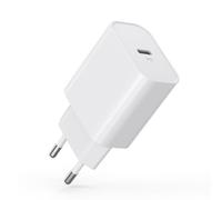 30W Cargador USB C, Tipo C Enchufe, PD3.0 Cargador Carga Rapida, Cabezal Adaptador Corriente Charger USB-C para i-Phone, iPad, Samsung, Fuentes de alimentación para teléfonos móviles (1-Pack)
