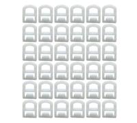 30X Clip de sujetadores de plástico for automóvil Compatible con Vo-lvo * Fm500 Auman Dongfeng J6 Camión Compatible con Renault * Cortinas Polea recta Anillos de hebilla Remache