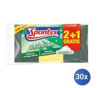 30x Paquete De Esponja + Fibra 2 Piezas Spontex