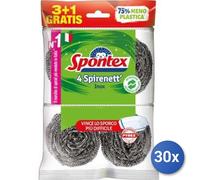 30X Paquete Spontex Spirenett X 4 Esponja Inox Acero