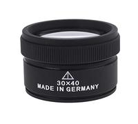 30X Para Lupa Lente de Revestimiento de Cristal Óptico Práctico Metal Mano para Sello de Monedas Textiles Valoración de Joyería