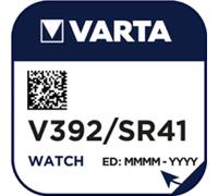 30x VARTA Watch V 392 pila de reloj pila de botón SR 41 W V392 batería de rel...