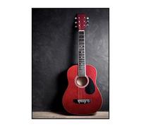 30x40cm Sin Marco Decor Prints Nordic Music Red Rock Guitar Decoration Painting Black Beth Canvas Art Retro Wall Pictures for Porch Corridor Home Decor
