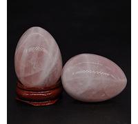 30x40mm cuarzo rosa piedra en forma de huevo cristal Natural Kegel masaje accesorio Minerale gema espiritual decoración del hogar