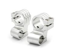 31-54 mm 7/8 "Clip de Tubo de Horquilla de Motocicleta en el Elevador de Manillar Compatible con la mayoría de los manillares estándar(40mm Chrome)