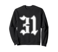 #31 Blanco Número 31 Latino Deportes Fan Team Cholo Easy Sudadera