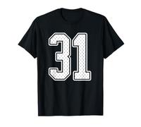 #31 - Camiseta Deportiva con número 31, Color Blanco Camiseta