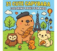 31 Cute Capybara Coloring Pages for Kids: Kawaii Animals, Fun Scenes & Easy Designs