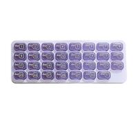 31 Day Monthly Pill Organizer - Mini Pill Box portátil, 28 x 10 x 2 cm - 30 31 Day Medication Reminder For Travel - Daily Vitamin Case