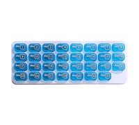 31 Day Monthly Pill Organizer - Mini Pill Box portátil, 28 x 10 x 2 cm - 30 31 Day Medication Reminder For Travel - Daily Vitamin Case